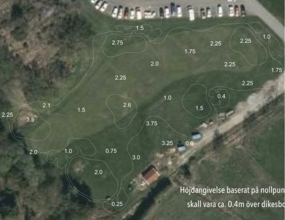 Tjörns golfklubb: Korthålsbanan 2 2 - Ritningen