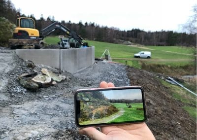 Utslagsplats hål 12 på Tjörns golfklubb